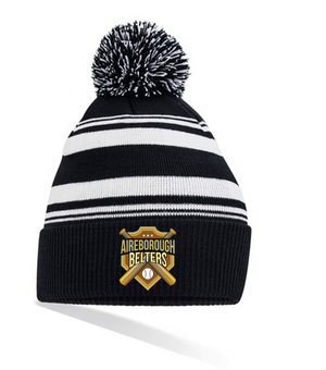 Aireborough Belters Striped Fan Beanie