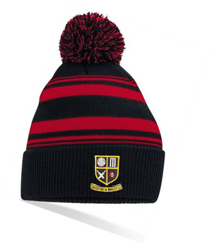 Bradford & Bingley C.C. Striped Fan Bobble Hat