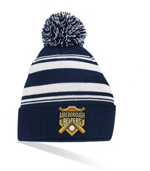 Aireborough Belters Striped Fan Beanie