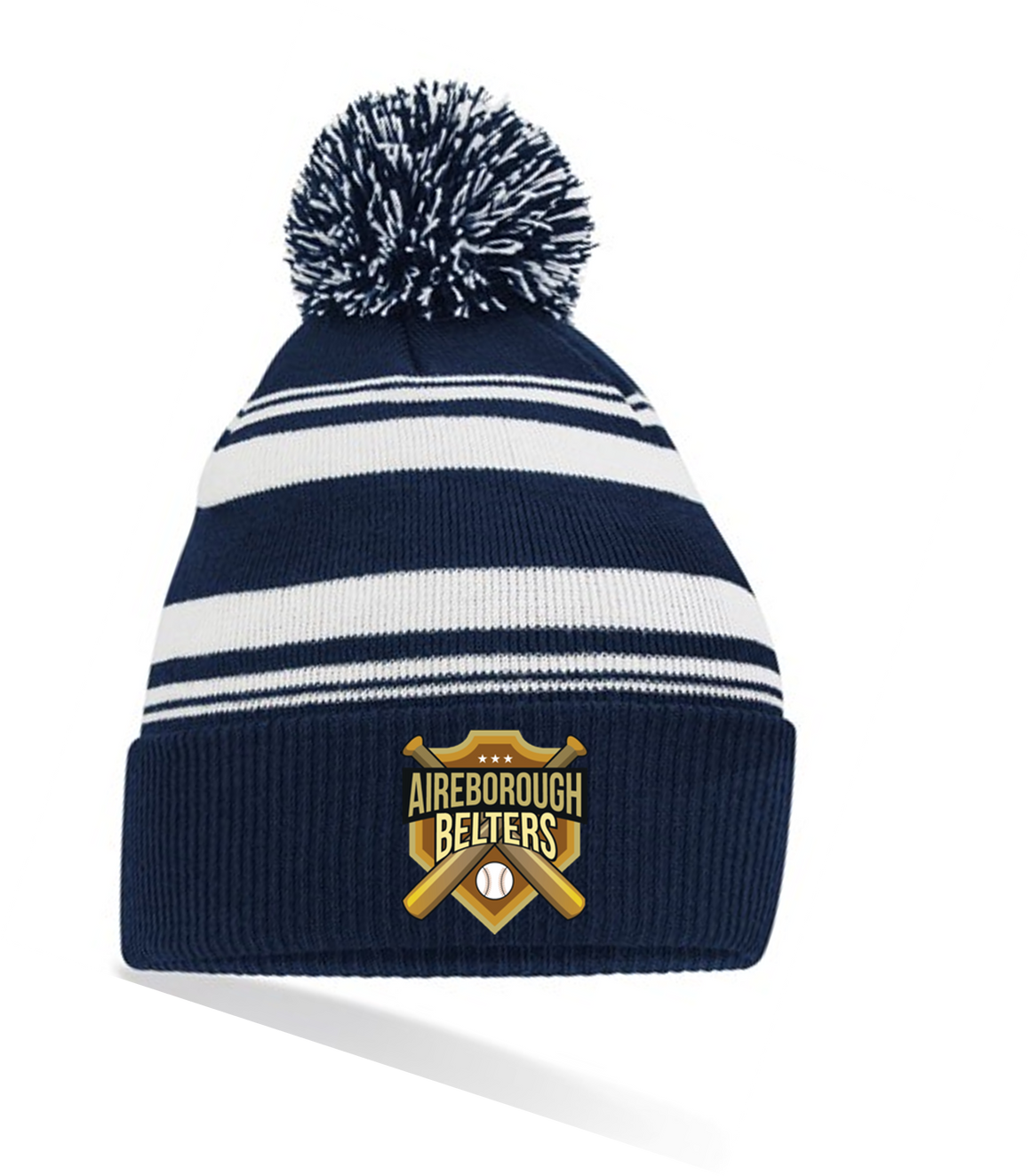 Aireborough Belters Striped Fan Beanie