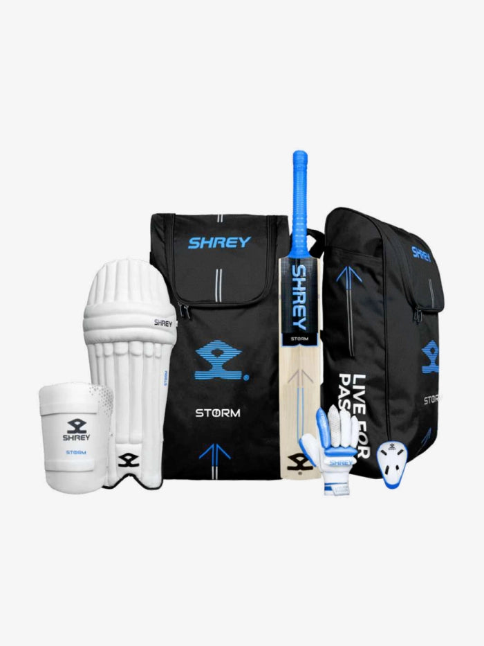 Shrey Storm Cricket Set (Kashmir Willow Bat)