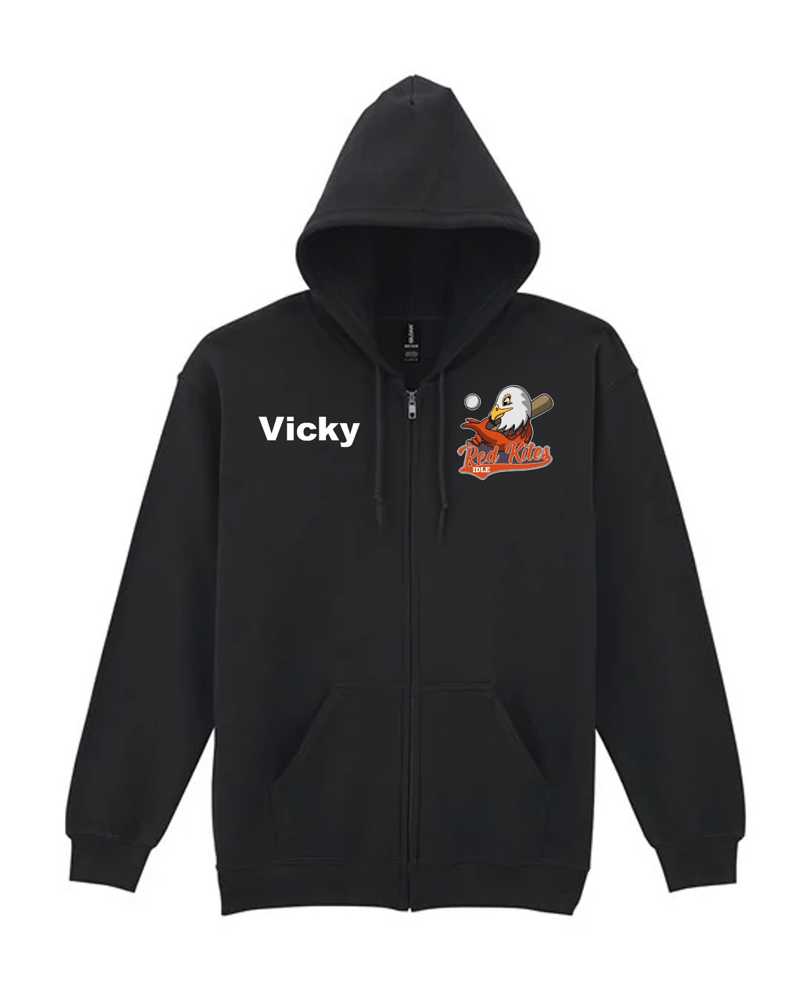 Idle Red Kites Zipped Hooded Top