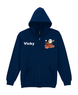 Idle Red Kites Zipped Hooded Top