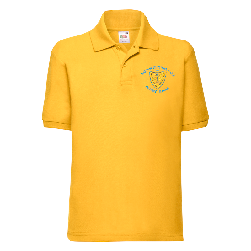 Rawdon St Peters Primary Polo Shirt (Gold With Logo)