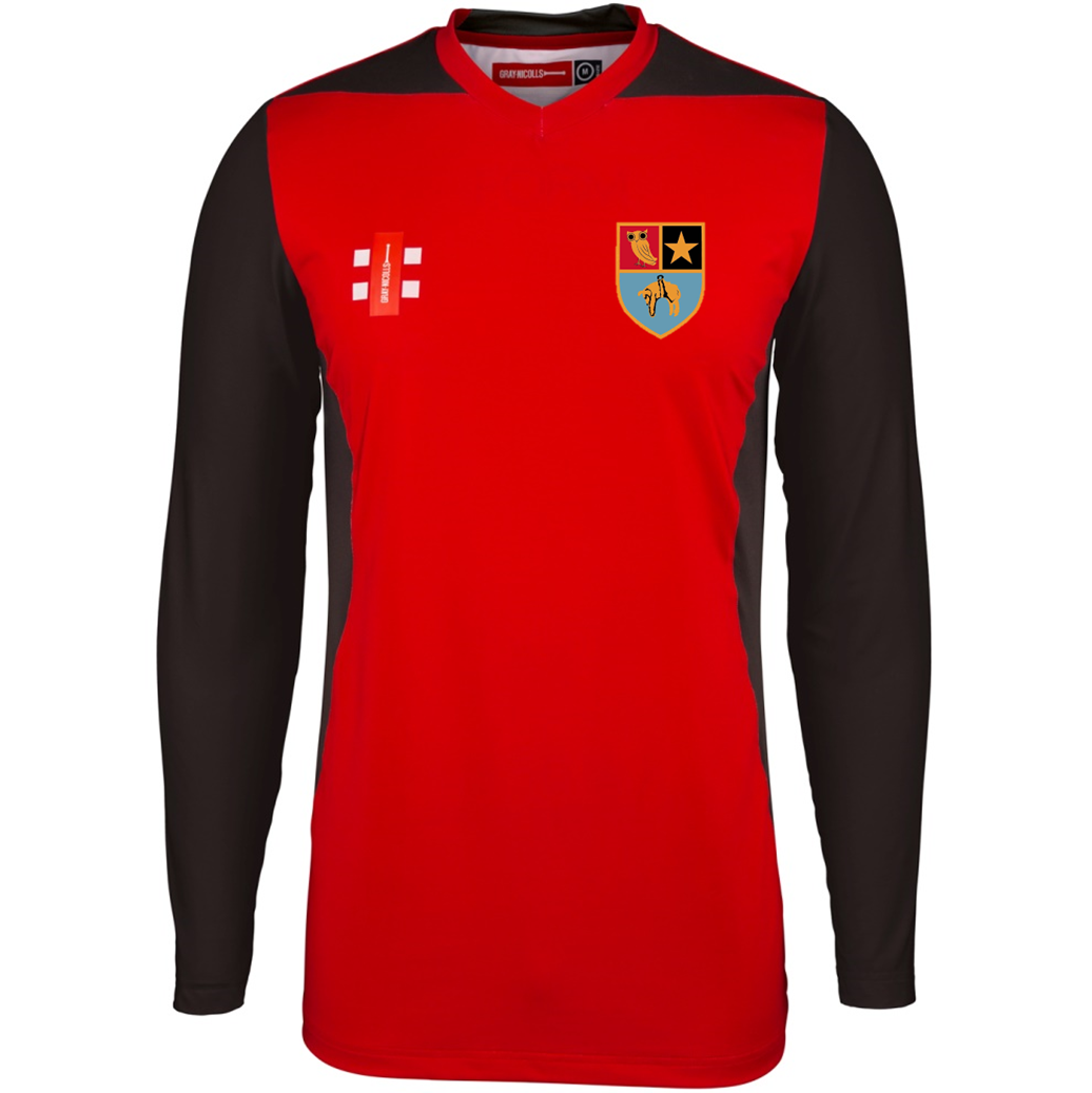 Leeds Mods C.C. Red/Black L/S Training  T-Shirt