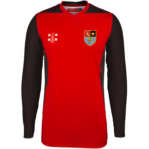 Leeds Mods C.C. L/S Red/Black Training Shirt